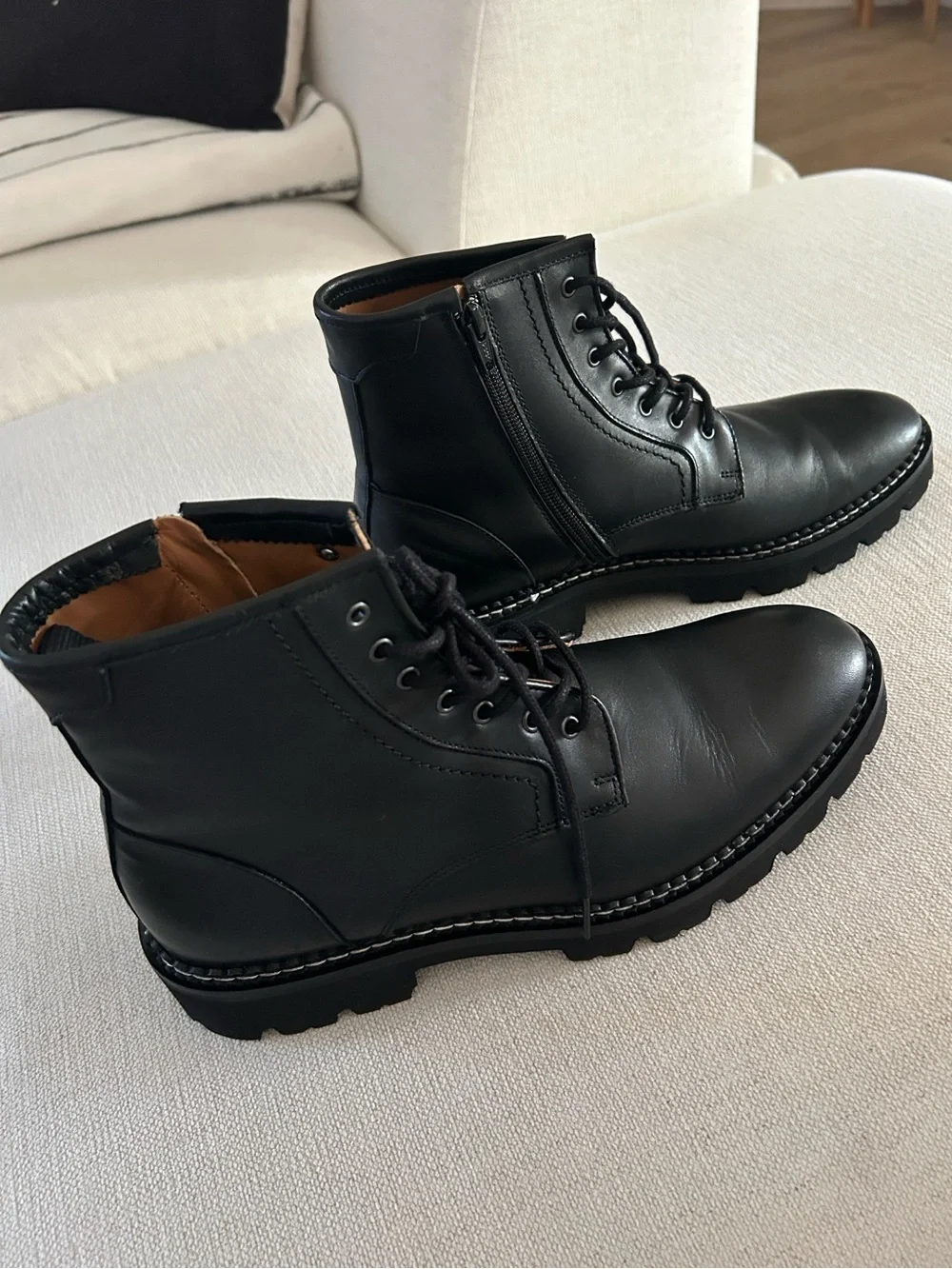 Gentle Souls men’s Almada  Leather Boots, Black, Size 9, NWOT